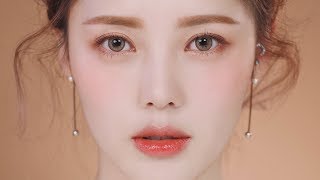 Glowy Coral Makeup With sub 촉촉 코랄 메이크업 [upl. by Gievlos]