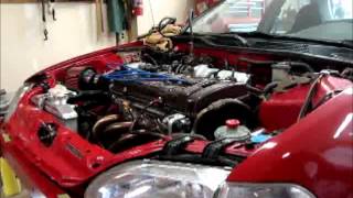 First Start Up  b18b1 engine build and swap [upl. by Marsland136]