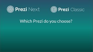 Two Different Prezis Prezi Classic and Prezi Next [upl. by Yusem75]