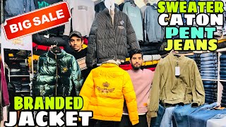 Jacket Market Pakistan  Jackets Wholesale Market  Sweater Jeans Cotan Pent  Jackets Sale 2024 [upl. by Asile]