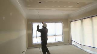 Spraying the ceiling Paint with an Airless Sprayer [upl. by Sela]