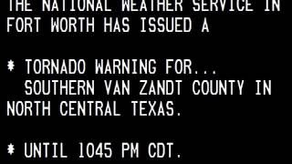 Tornado Warning Van Texas 51015 [upl. by Nahum]