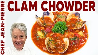 Ultimate Homemade Manhattan Clam Chowder Recipe  Chef JeanPierre [upl. by Aryn]