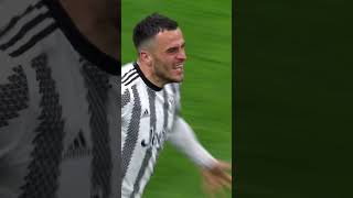 Kostic stunning goal vs Inter 💥🤍🖤 derbyditalia [upl. by Yurt]