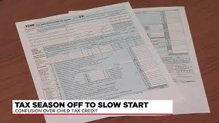 Tax season off to slow start due to confusion over child tax credit [upl. by Aicilet]