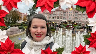 Christmas Season at Disneyland Paris 🎄  My First Ever Solo Trip [upl. by Ahseinod782]