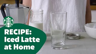 Recipe Iced Latte At Home [upl. by Rehpotsrik]