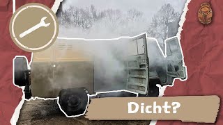 Wie dicht ist ein UAZ Buchanka  Dichtigkeitstest mit Nebel  UAZ 452 Offroad Camper [upl. by Ilek]