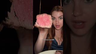 Everything I ate for 450 at a fancy steakhouse in lasvegas foodie shorts steak luxury [upl. by Nagle]