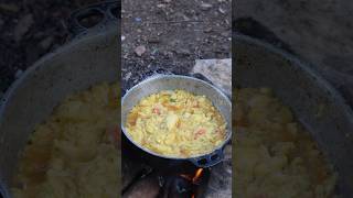 Jamaican Ackee amp Saltfish  outdoor cooking on off grid homestead 🇯🇲 shortsfeed outdoorcooking [upl. by Jourdain]