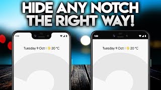 HIDE ANY NOTCH ON ANDROID  The Best Way [upl. by Brittany]