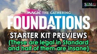 Mtg Foundations Previews  Huge StandardLegal Starter Kit with Bonkers Cards in it  Mtg [upl. by Ilyse412]