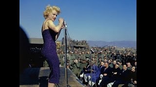 Rare Footage Of Marilyn Monroe Entertaining The Troops On Stage In Korea 1954 [upl. by Emylee]