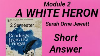 Readings from the fringesA White Heron Short Answercommoncourse [upl. by Lenahs]