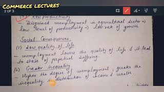 economic and social consequences of unemployment  class 12 Indian economic development [upl. by Dahle]