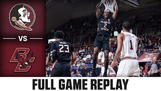 Florida State vs Boston College Full Game Replay  202324 ACC Mens Basketball [upl. by Ambrosane]