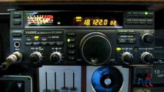 Yaesu FT 890 using a tuned Sirio 827 vertical antenna [upl. by Venator]