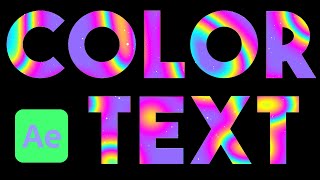 Create Stunning Multicolored Text 3 Ways After Effects Tutorial [upl. by Katuscha446]