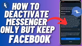 How To Deactivate Messenger Only Without Deactivating Facebook  Deactivate Messenger On IPHONE [upl. by Letnohs]