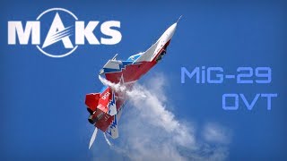 MAKS 2013  MiG29 OVT crazy maneuverability Remastered  HD 50fps [upl. by Kenna276]