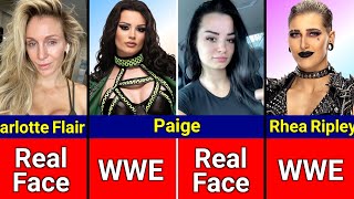 Female Wrestlers Real Face Vs WWE Face [upl. by Seen]