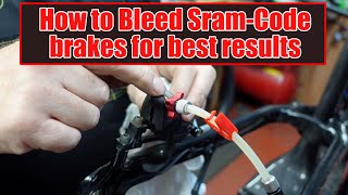 How to bleed Sram Code brakes [upl. by Ellesij]