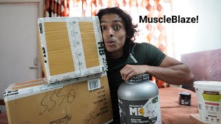 GOT SPONSORED BY MUSCLEBLAZE Unboxing my supplement stack [upl. by Acinehs]