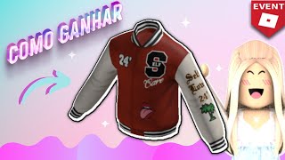 ITEM GRÁTIS  COMO GANHAR A JAQUETA PACSUN RED DTLA VARSITY NO PACSUN LOS ANGELES TYCOON ROBLOX [upl. by Nahtanohj]