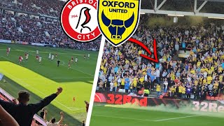 LATE COMEBACK and 3500 OXFORD FANS at Bristol City 21 Oxford United [upl. by Melliw]