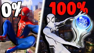 I 100d Spiderman 2 and obtained the platinum trophy It was Spectacular [upl. by Enna685]