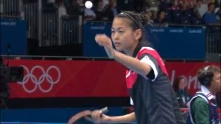 Zhang CAN v Mohamed QAT Womens Table Tennis Preliminary Round Replay  London 2012 Olympics [upl. by Willman]