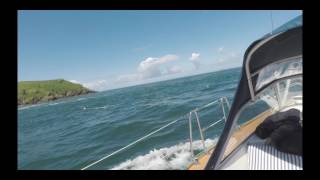 Skomer Island Sailing Pembrokeshire Sailing from Milford Haven to Skomer Island for the day [upl. by Varini165]