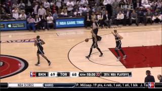 DeMar DeRozan lefthanded dunk Brooklyn Nets at Toronto Raptors Game 2 [upl. by Hammad]