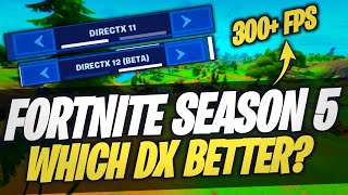 Fortnite Chapter 5 Season 1  DX11 VS DX12  WHY DX12 IS BETTER [upl. by Oxley]