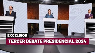 Tercer debate presidencial 2024  Programa completo [upl. by Etem]