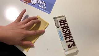 How to Assemble Willy Wonka Chocolate Bar with Golden Ticket [upl. by Garlinda]