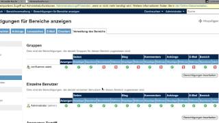 Tutorial 7 CONFLUENCE 4x  Berechtigungen und Bereiche [upl. by Nwotna81]