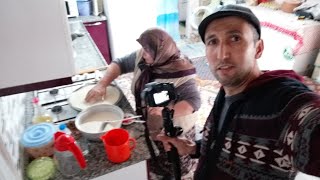 Köy tavuklu keşkek tarifi günlük vlog [upl. by Nylesor189]