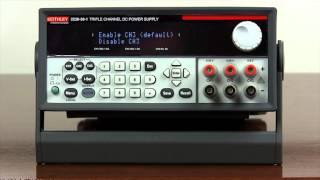 Keithley 2200 and 2230 Series Demo  How to Configure a Single Channel Operation [upl. by Weaver]