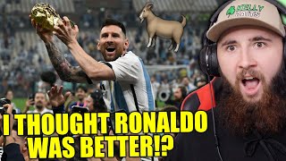 AMERICAN Reacts to Why Lionel Messi Is Called The quotGOATquot [upl. by Benoite]