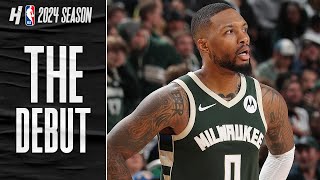 Damian Lillard CRAZY Bucks Debut 39 PTS Full highlights [upl. by Gabriele398]