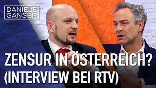 Dr Daniele Ganser Zensur in Österreich Gespräch bei RTV  Nicolas Schott 2912024 [upl. by Etnomaj]