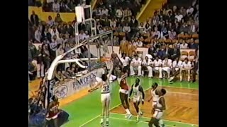 1983 Playoffs  Atlanta Hawks  Boston Celtics ECQF G1  Rookie Dominique Wilkins vs Larry Bird [upl. by Ykcub251]