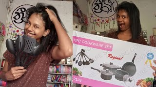 Non stick cookware set මේ ගානට අපෙන් විතරයි 🤩 [upl. by Nirtiak]