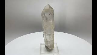 Pyrite crystal on clear Quartz crystal [upl. by Freddy]