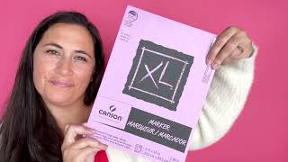 Canson XL Series Marker Paper Foldover Pad 9x12 inches 100 Sheets 18lb70g  Artist Paper [upl. by Shirl]