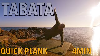 Tabata plank workout  Quick plank  Tabata workout music [upl. by Ailsun]