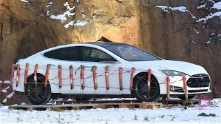 Exploding Broken Down Tesla Model S [upl. by Adnaral]