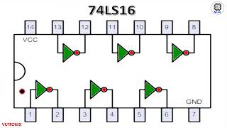 SGeC 74LS16 Hex Inverter Buffers  Drivers with OpenCollector HighVolatge Ouputs [upl. by Mahan]