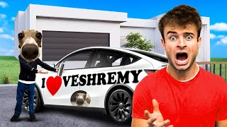 MY BIGGEST HATER DESTROYED MY TESLA VESHREMY [upl. by Femmine]